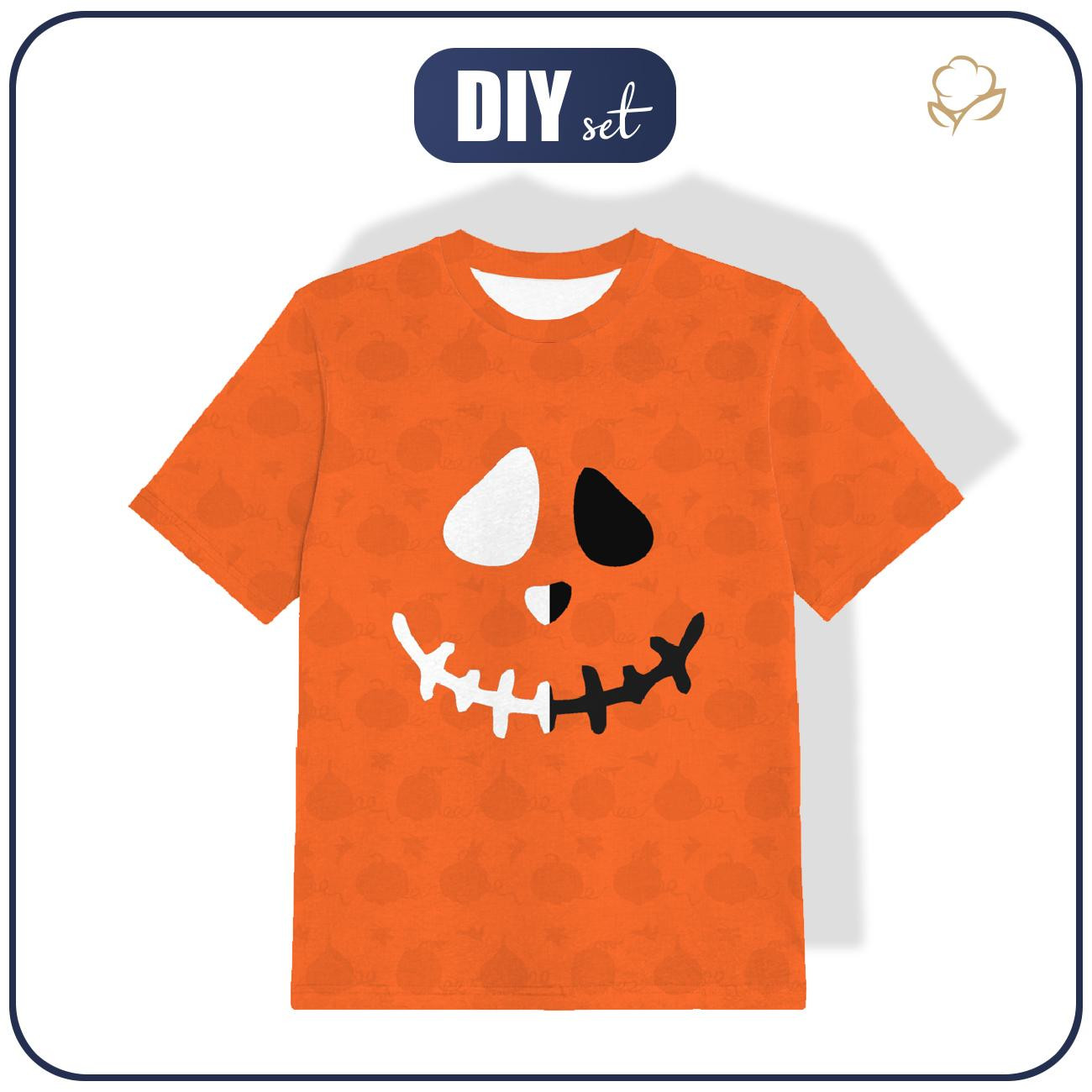 KID’S T-SHIRT - SMILE / PUMPKINS - single jersey