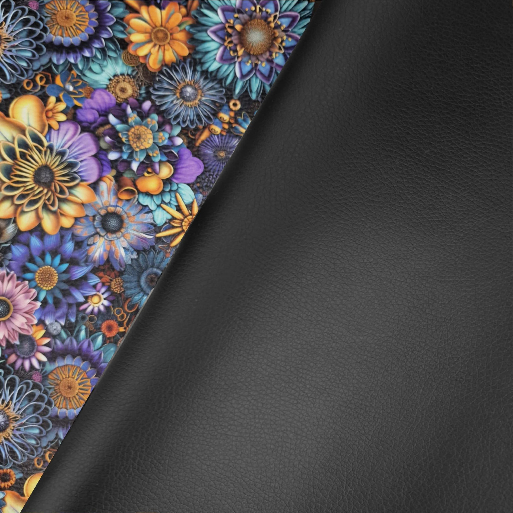 BLACK - matte leatherette