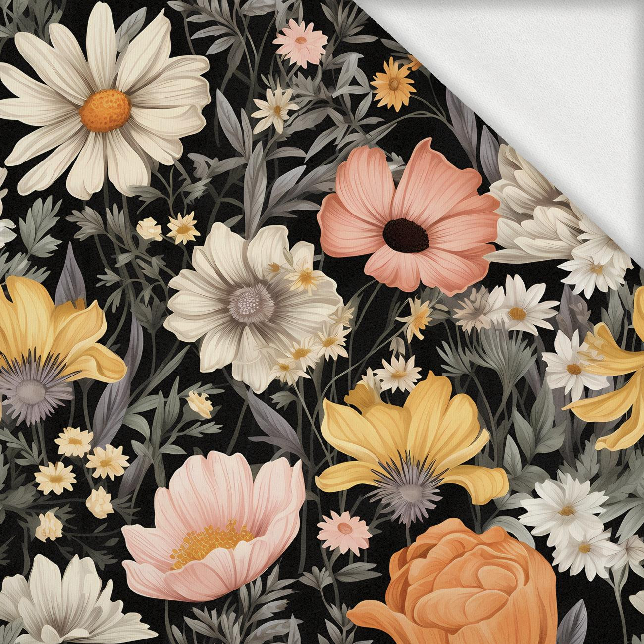 FLOWERS wz.6 - looped knit fabric with elastane ITY