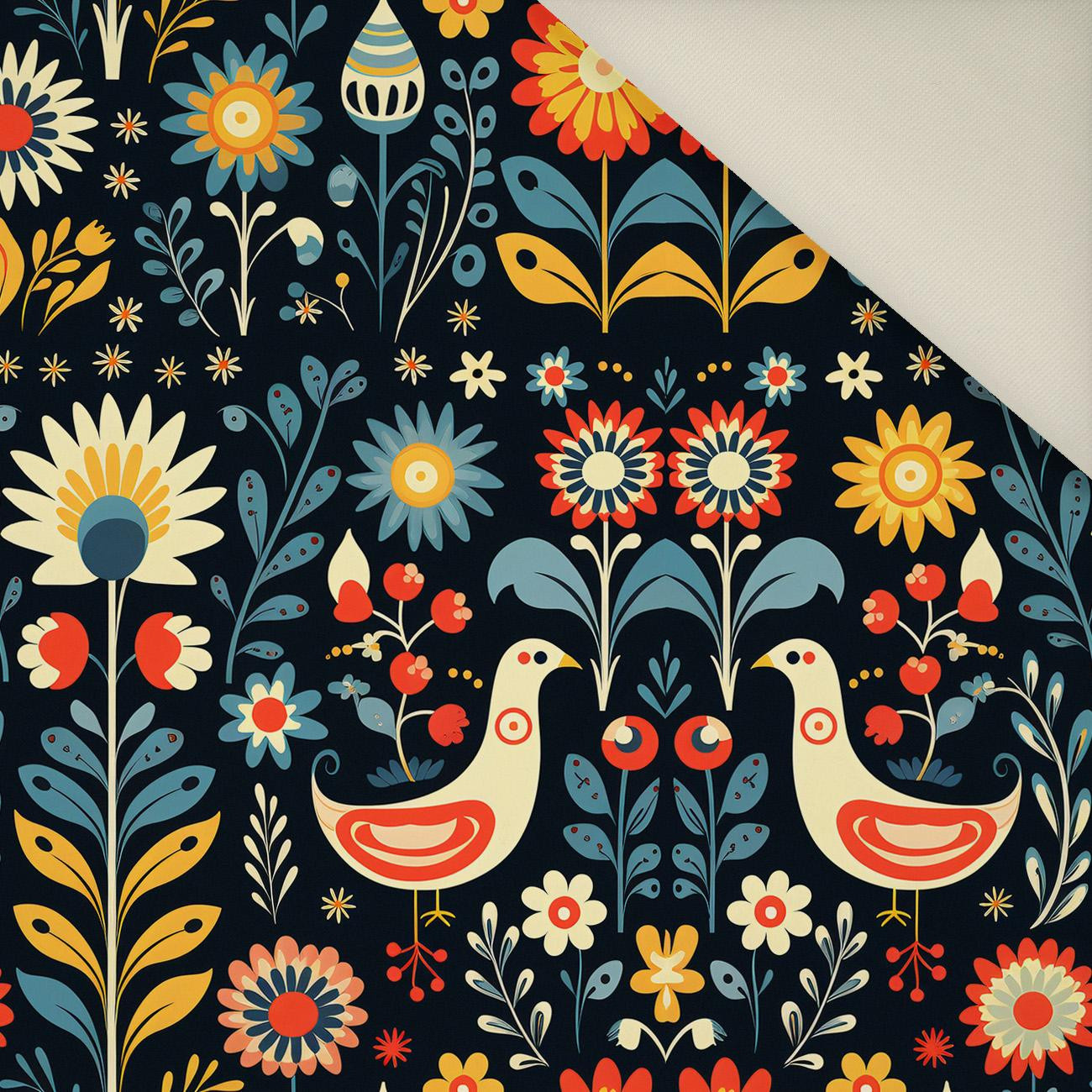 50cm Folk Art wz.9- Upholstery velour 