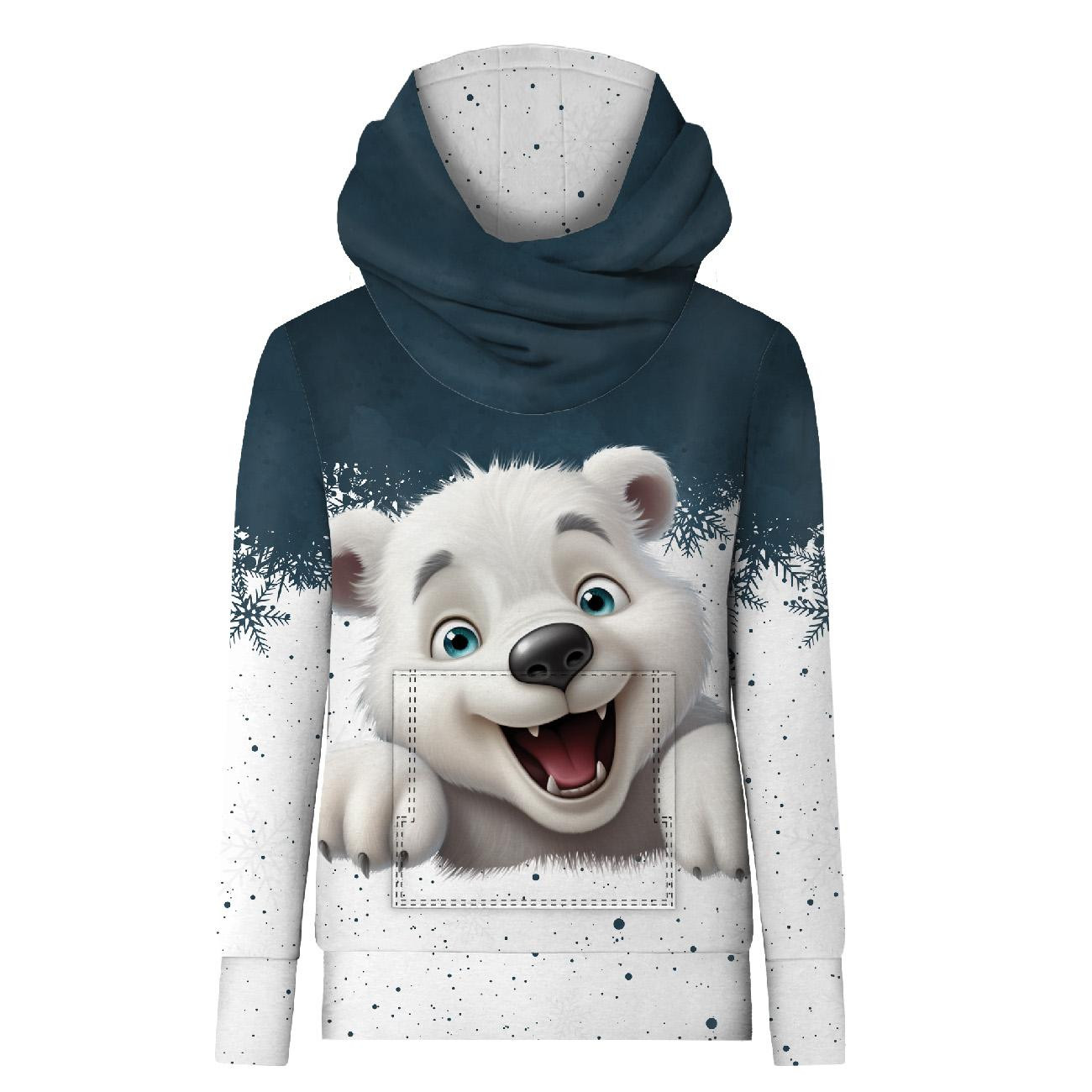 HYDROPHOBIC HOODIE UNISEX - HAPPY BEAR - sewing set