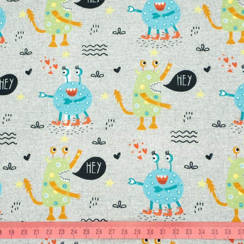 HEY MONSTERS - single jersey with elastane TE210