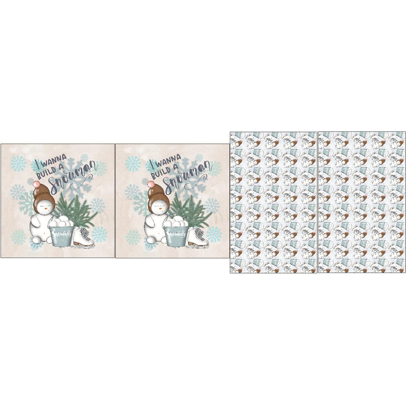 DECORATIVE PILOWS - I WANNA BUILD A SNOWMAN MS. 1 (WINTER IN THE CITY)