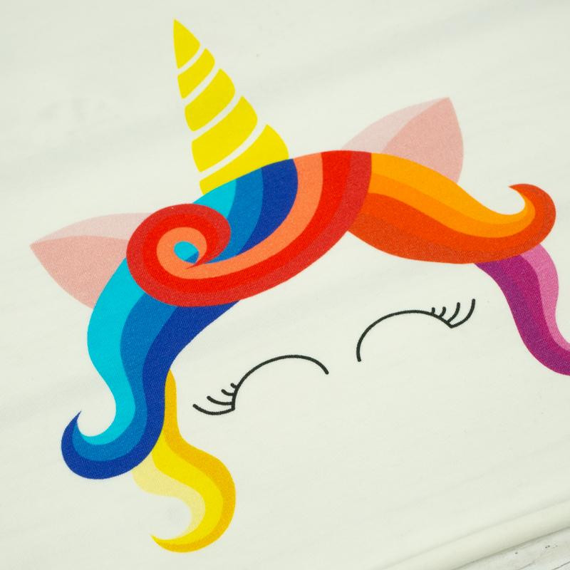 UNICORN / rainbow - panel single jersey TE210