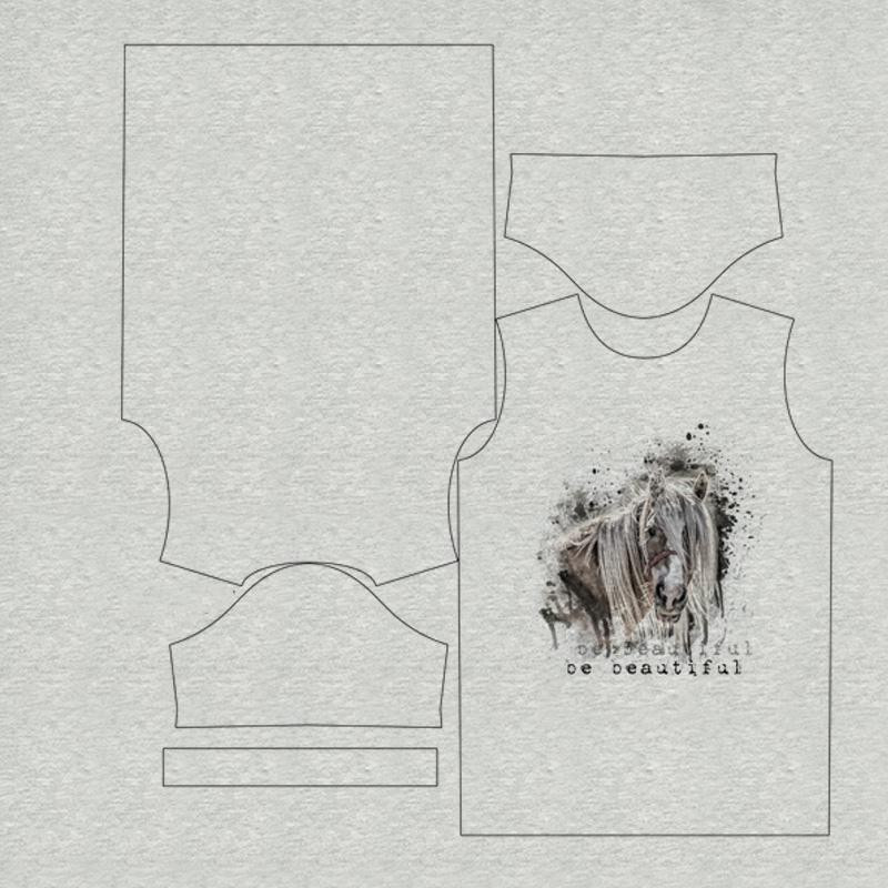 KID’S T-SHIRT- BE BEAUTIFUL (BE YOURSELF) - melange light grey-  single jersey