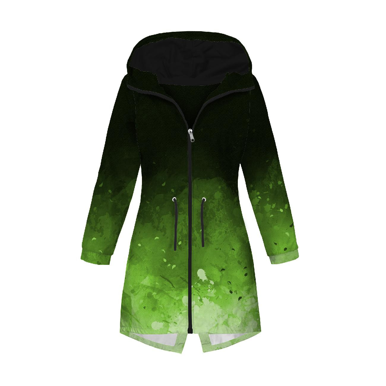 WOMEN'S PARKA (ANNA) - SPECKS (green) / black - softshell