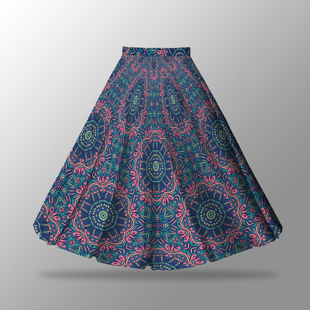 COLORFUL MANDALA pat. 4 - skirt panel "MAXI"