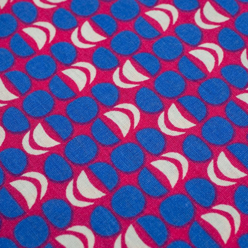 COLORFUL SEMICIRCLES / fuchsia - POPLIN 100% cotton 