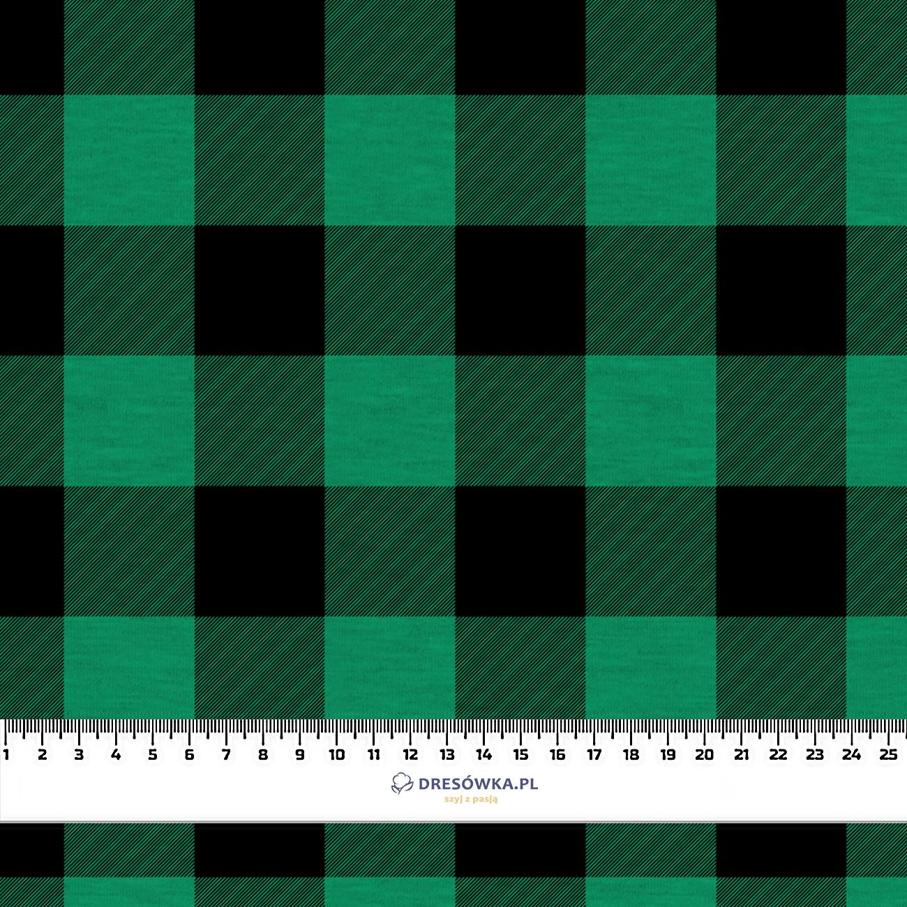 CHECK VICHY - MELANGE GREEN - Nylon fabric PUMI