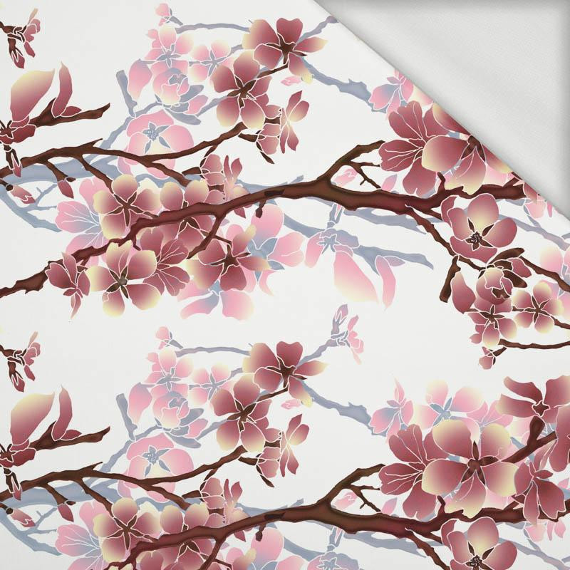 CHERRY BLOSSOM pat. 1 (red) - looped knit fabric