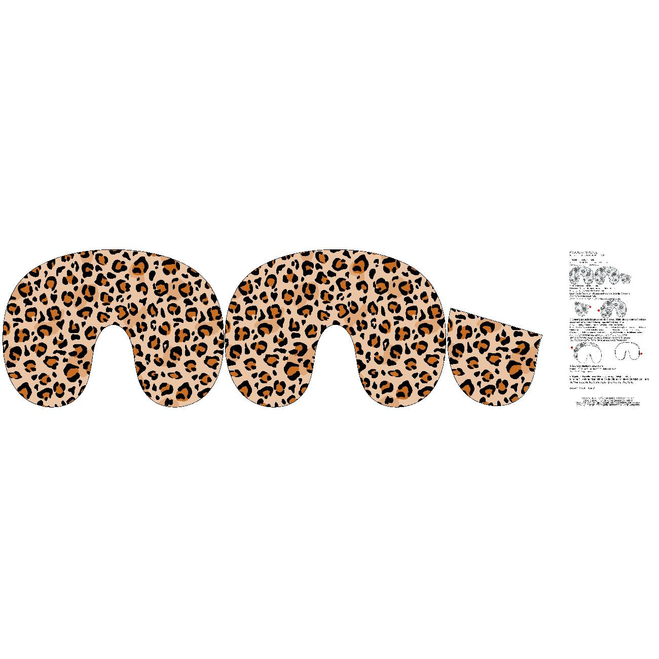 NECK PILLOW - LEOPARD / SPOTS - sewing set