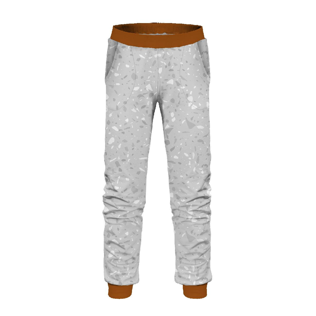 CHILDREN'S JOGGERS (LYON) - JEEP / TERRAZZO - looped knit fabric