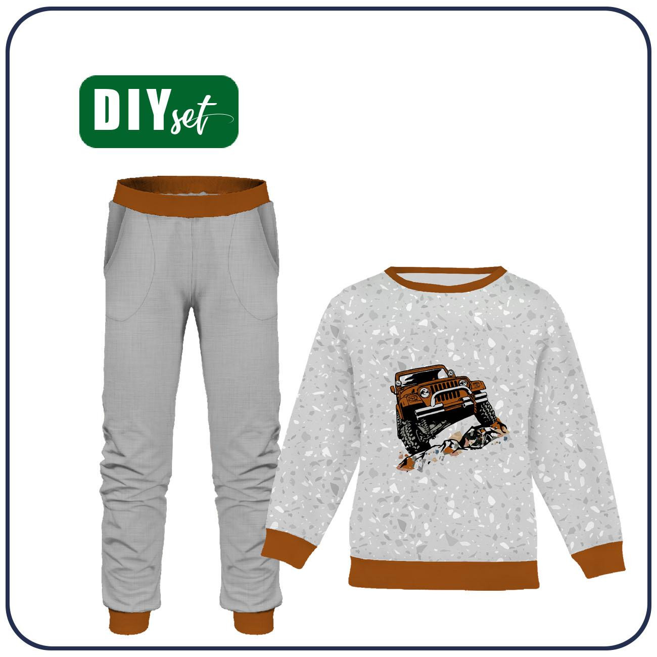 Children's tracksuit (MILAN) - JEEP / TERRAZZO - sewing set