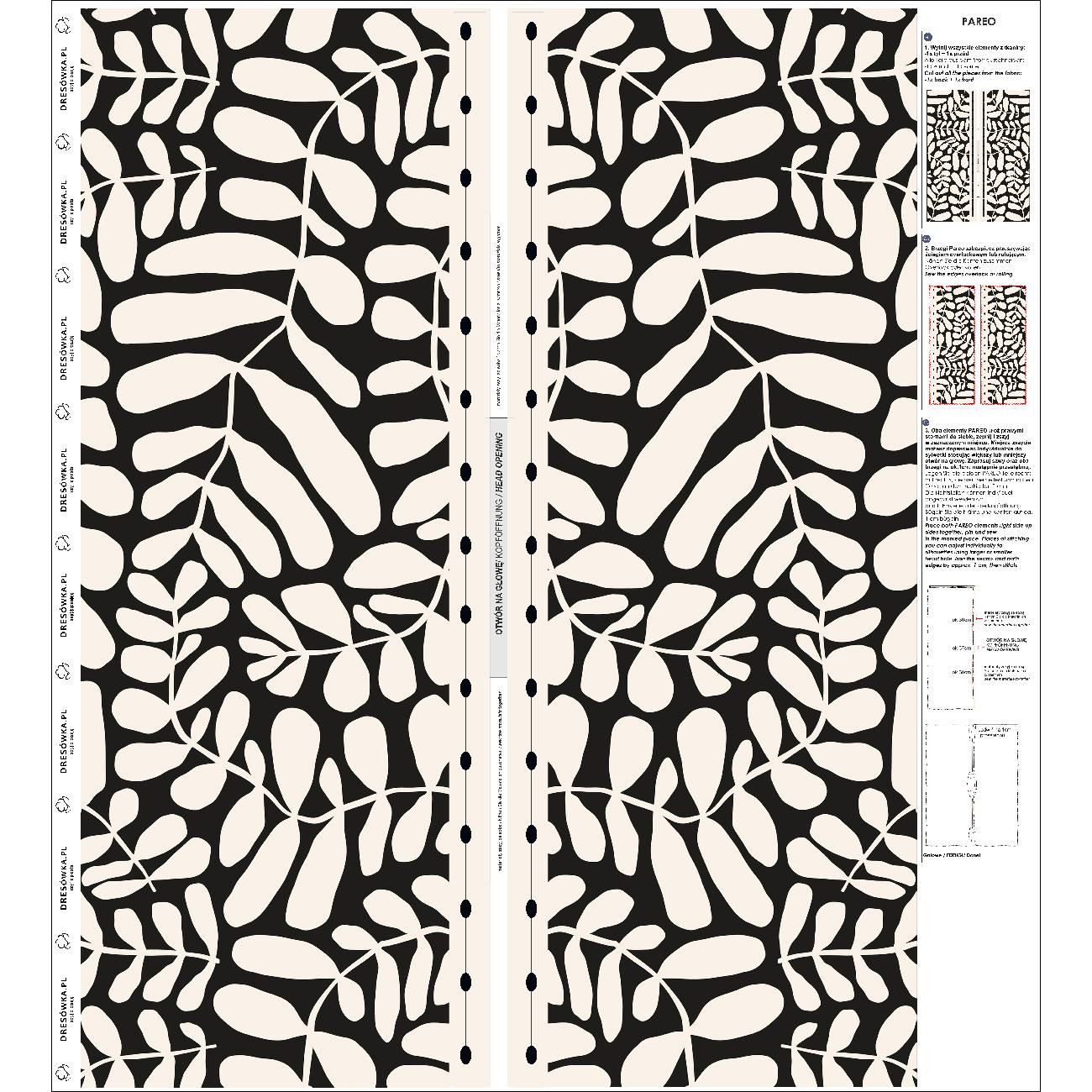 PAREO - LEAVES PAT.3 - sewing set