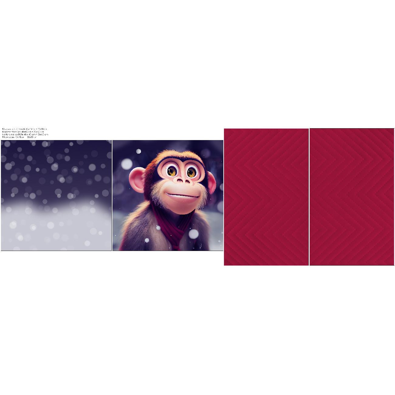 DECORATIVE PILOWS - ANIMATED MONKEY - sewing set