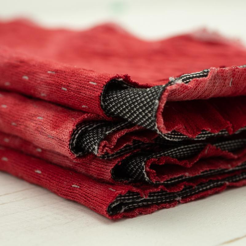MARBLE / red used look jacquard