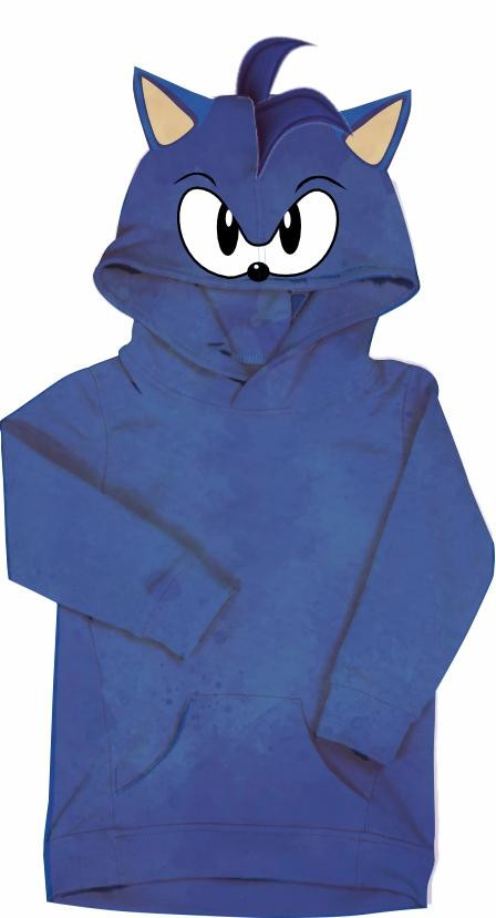 KID'S HOODIE (PARIS) - BLUE HEDGEHOG - sewing set