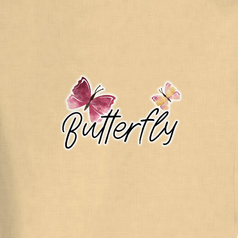 LONGSLEEVE - BUTTERFLIES (BEARS AND BUTTERFLIES) - sewing set