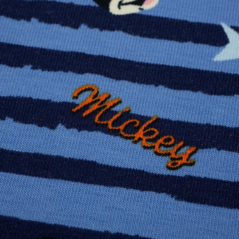 MICKEY MOUSE / blue stripes - single jersey TE210