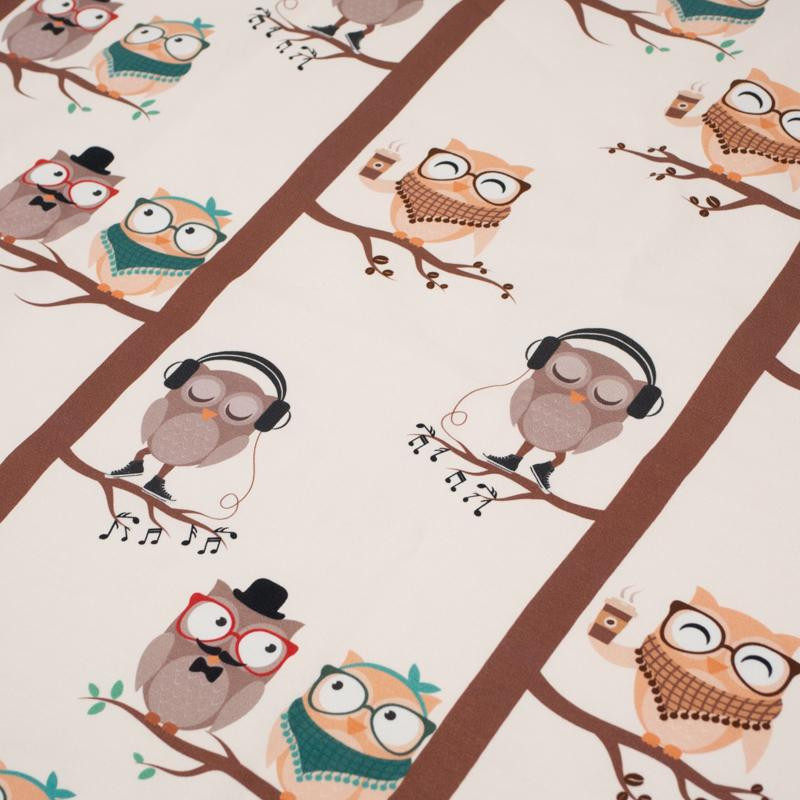 OWLS / beige - looped knit 