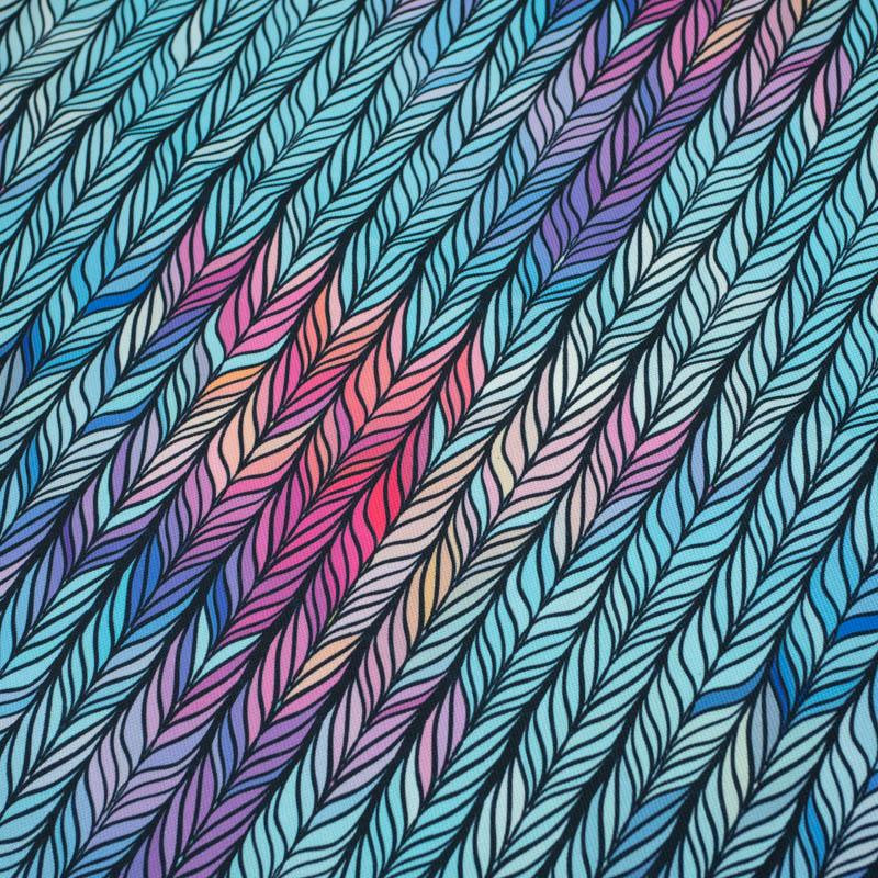 BRAID / rainbow - Waterproof woven fabric