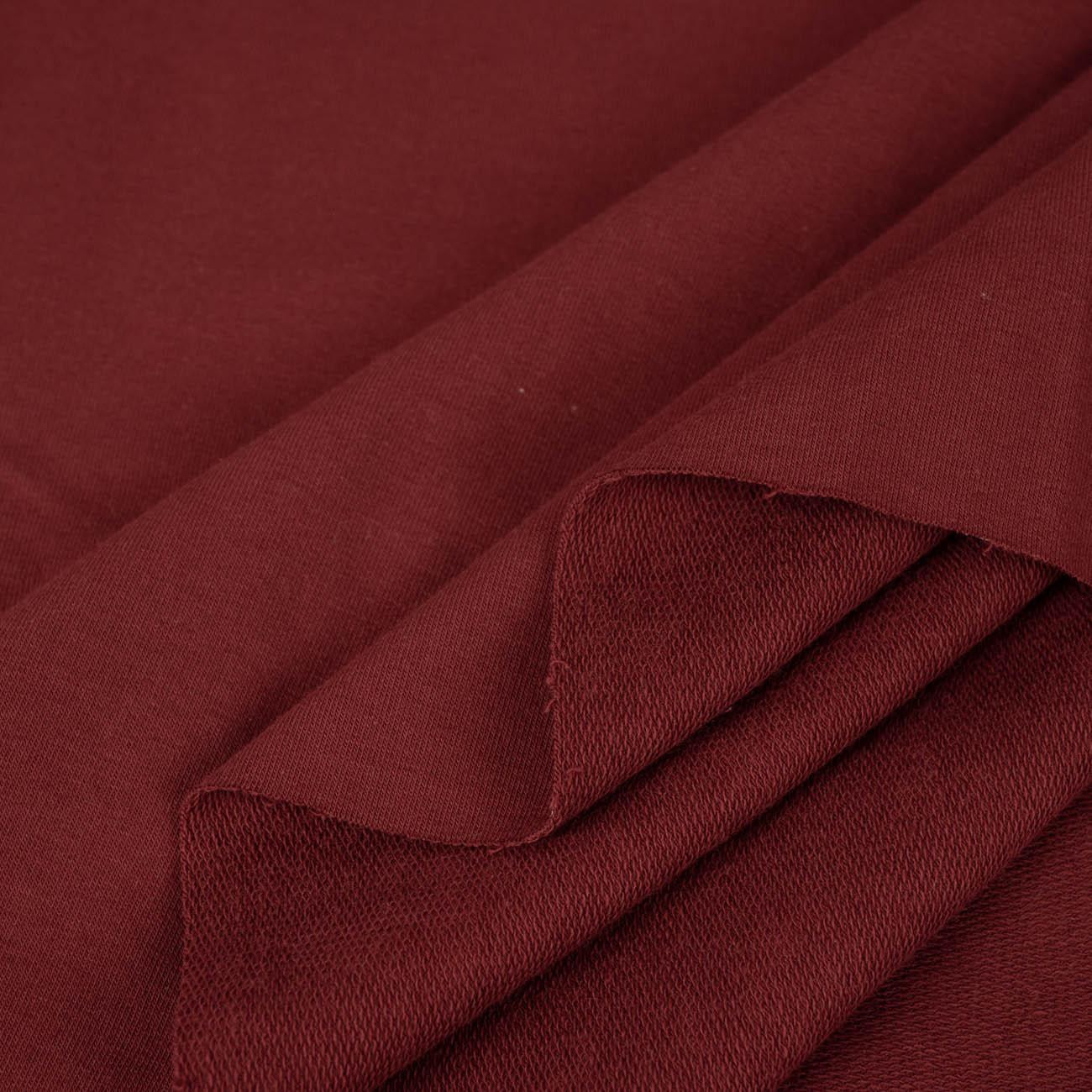 D-31 MAROON - looped knitwear with elastan 
