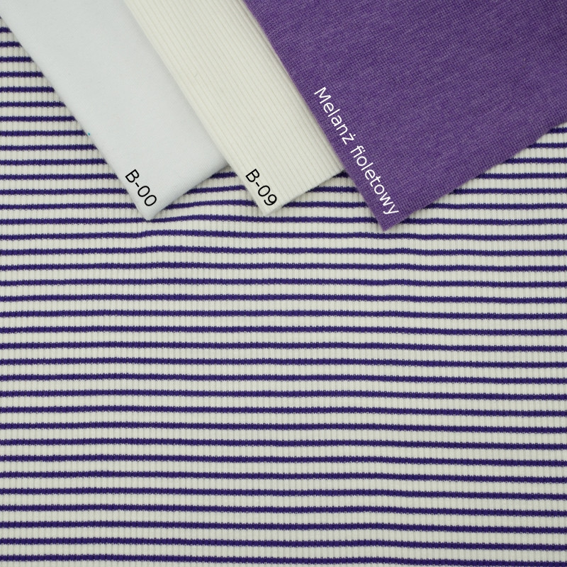 STRIPES / vanilla - purple - Knitwear striped 