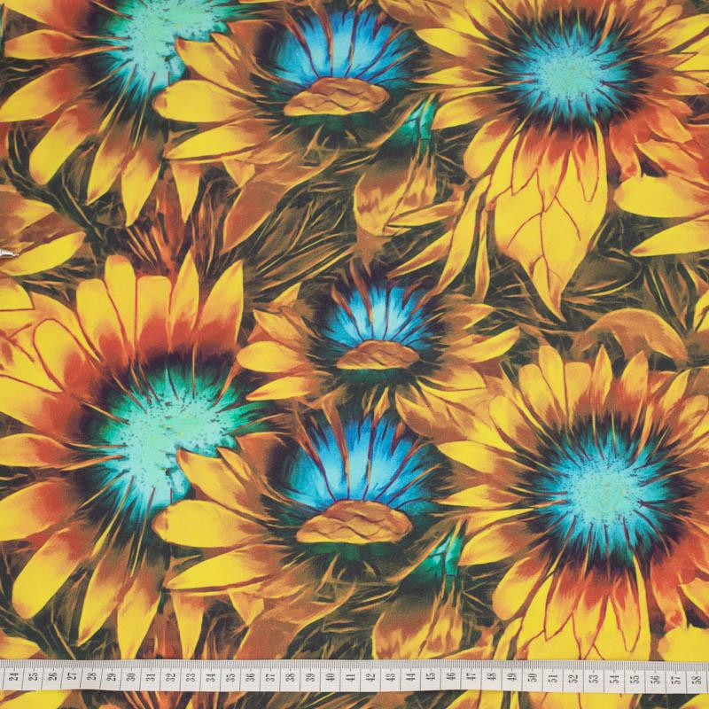 SUNFLOWERS pat. 1 - looped knit fabric