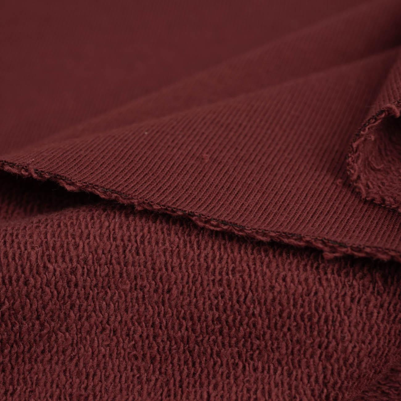 D-31 MAROON - thick looped knit 290g