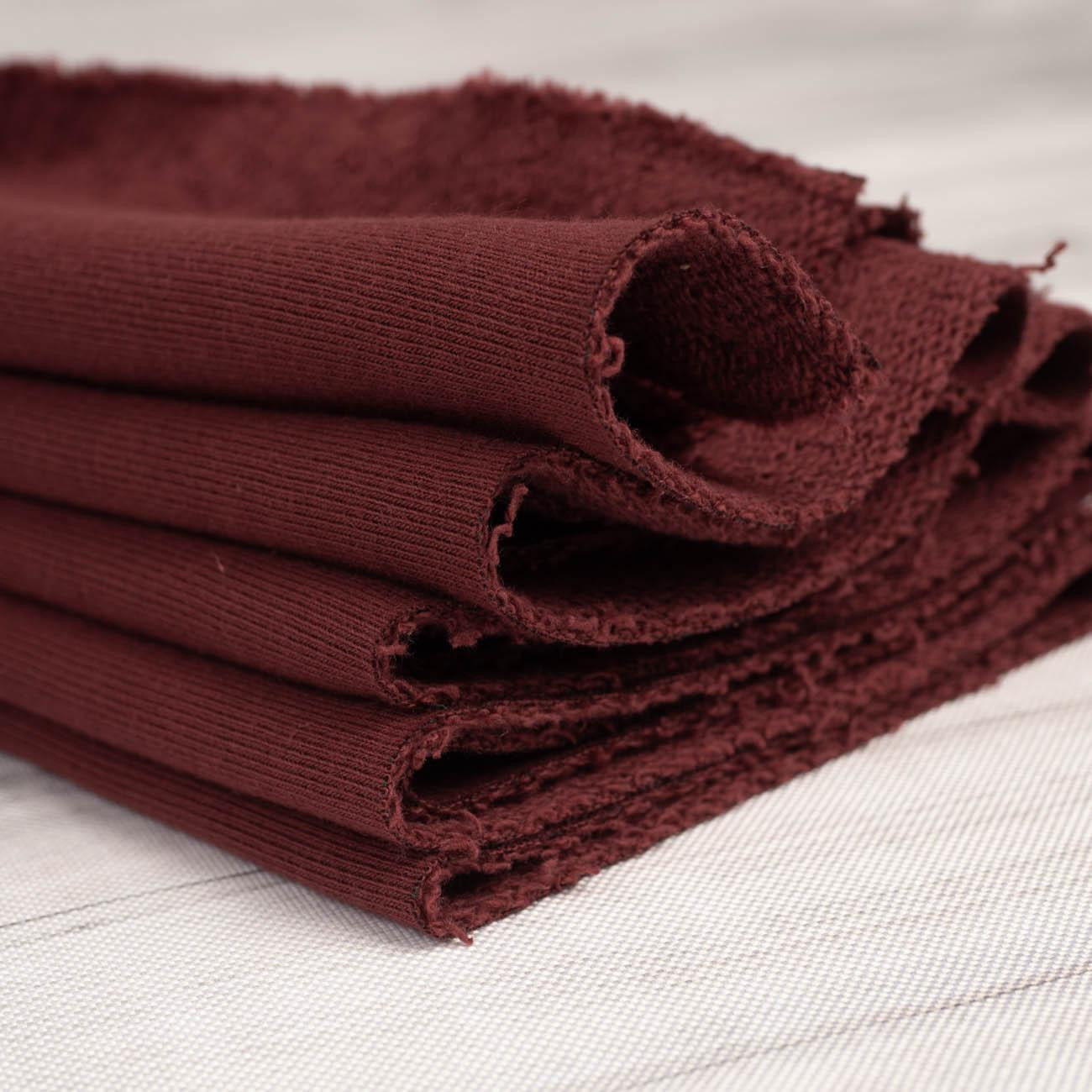 D-31 MAROON - thick looped knit 