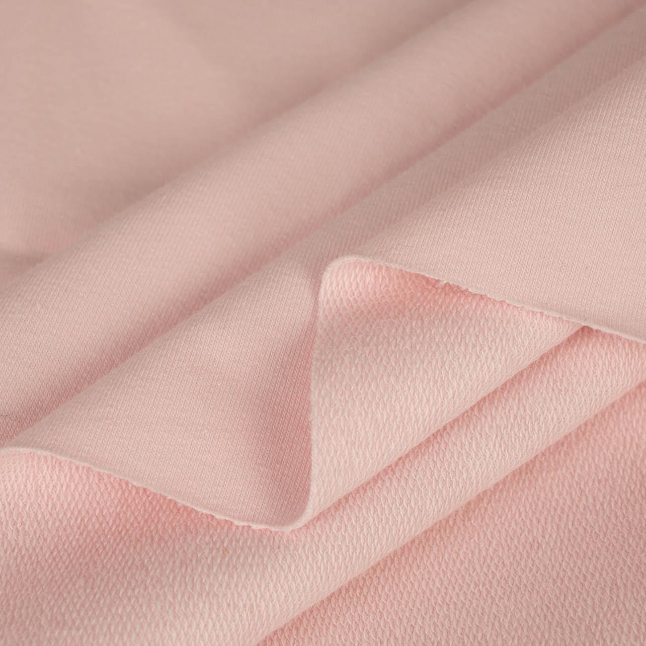 D-03 LIGHT PINK - looped knitwear with elastan 
