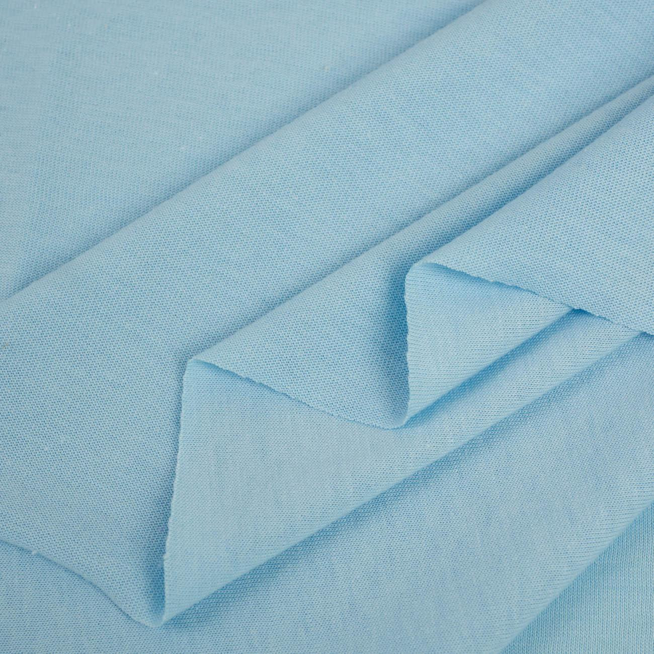 D-75 LIGHT BLUE - T-shirt knit fabric 100% cotton T140