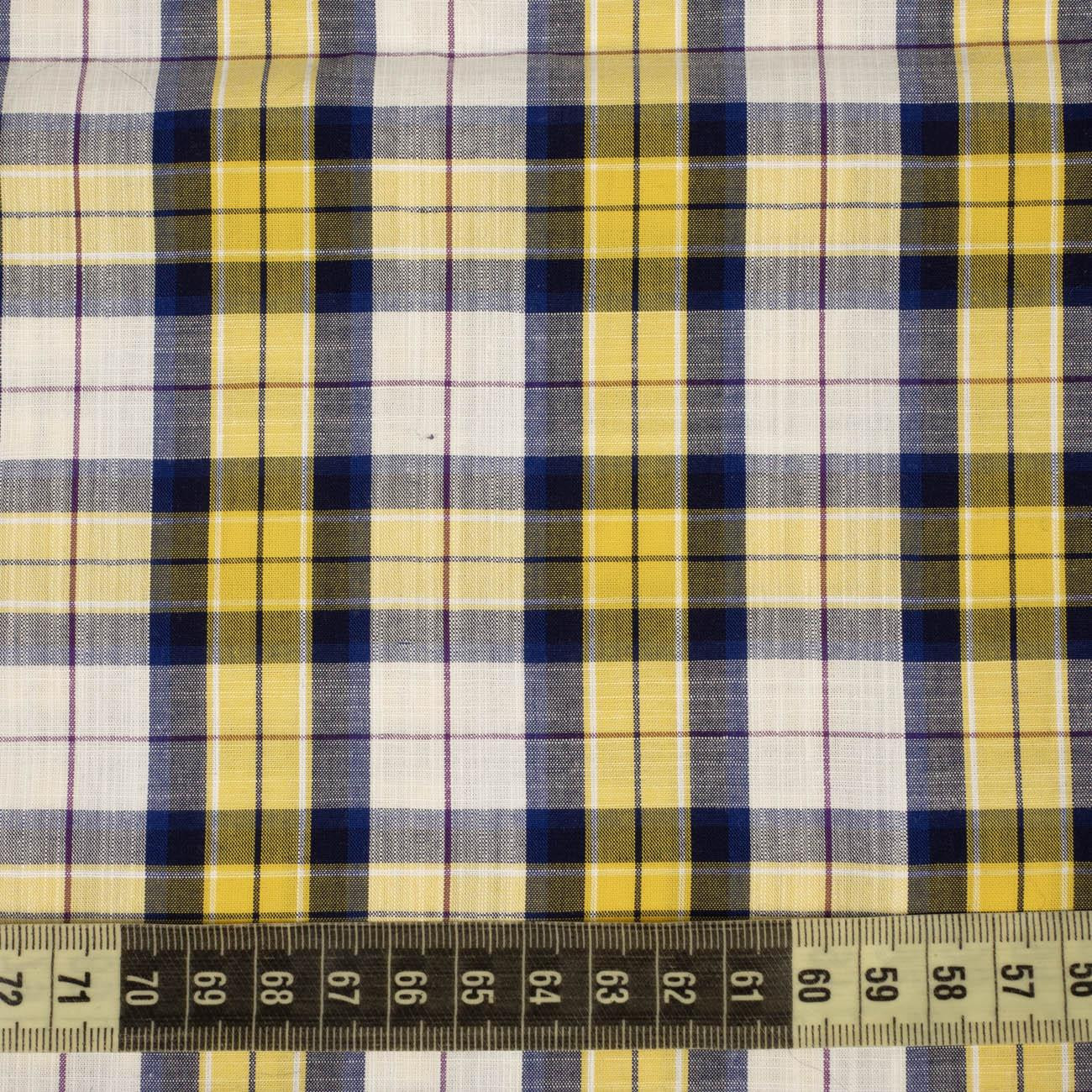 COLORFUL CHECK - Cotton woven fabric