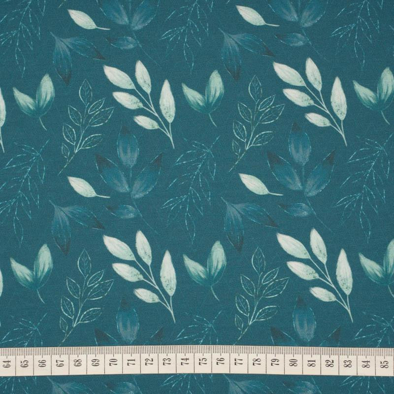 LEAVES pat. 9 - single jersey with elastane