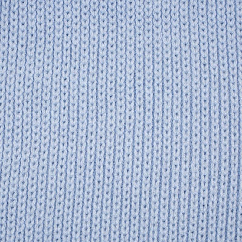 BLANKET / light blue S - knitted panel