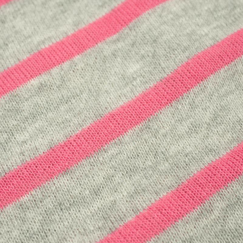 MELANGE GREY STRIPES / pink (2cmx0,7cm) - fancy knit fabric
