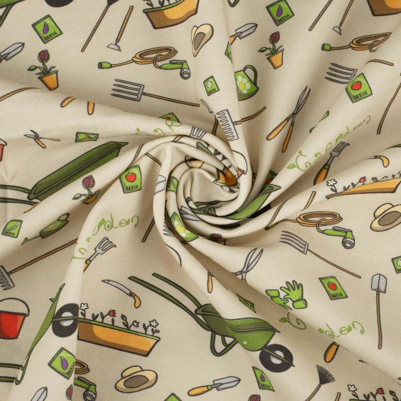 GARDENER PAT. 1 (HOBBIES AND JOBS) - looped knit fabric