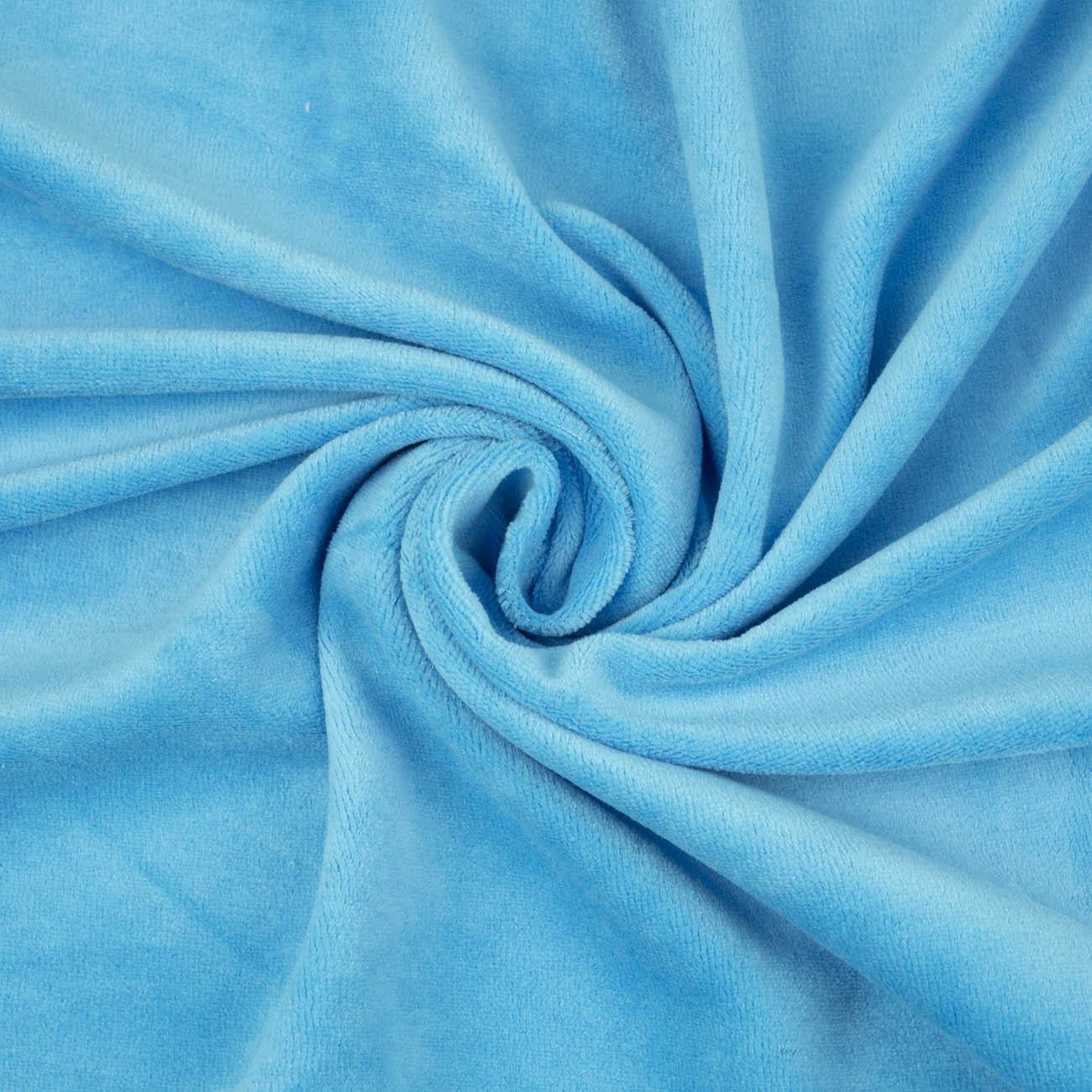 Turquoise - cotton velour