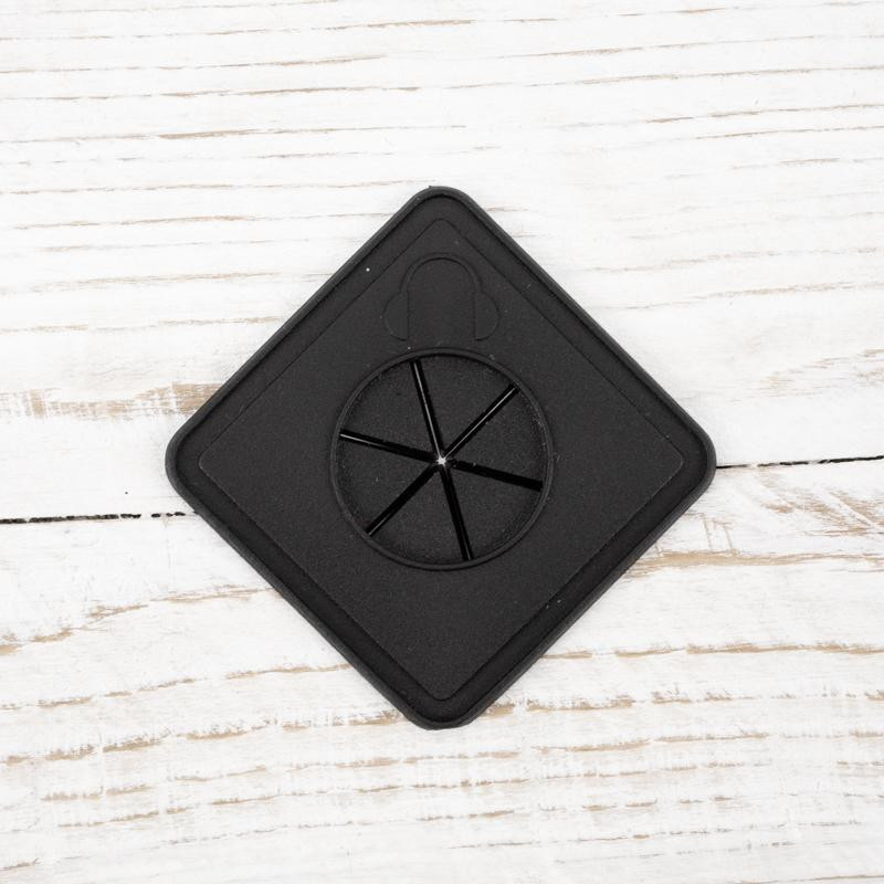 Patch for headphones - square black