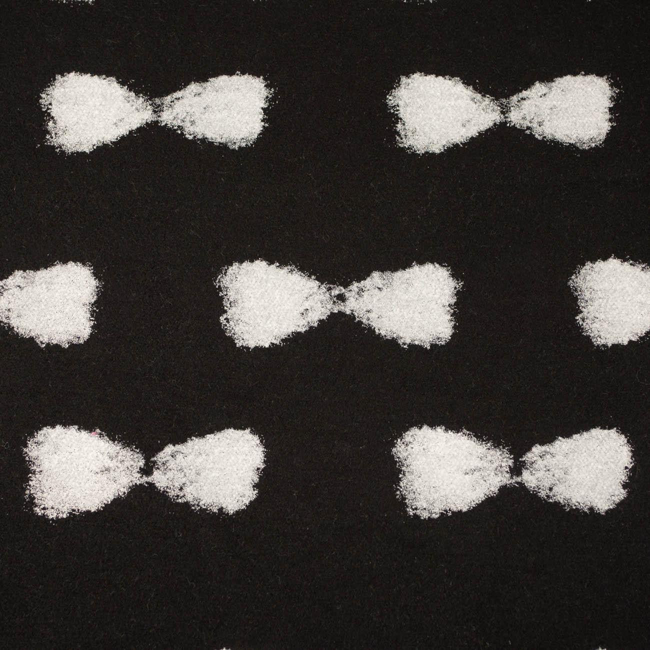 80cm BOWS / black - Duffle fleece