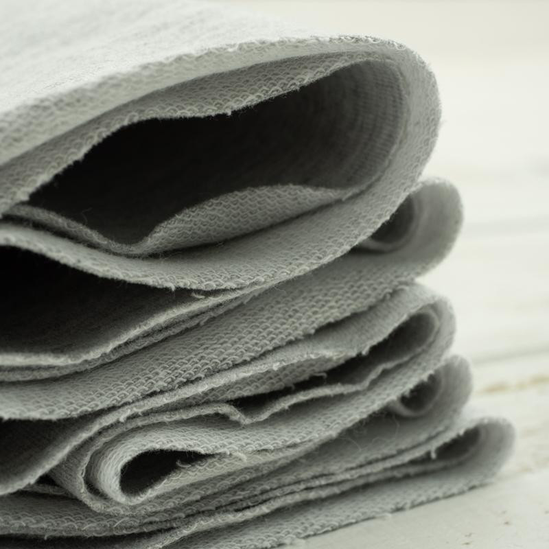 GEOMETRIC EAGLE (ADVENTURE) / melange light grey - Panoramic panel - looped knit fabric with elastane