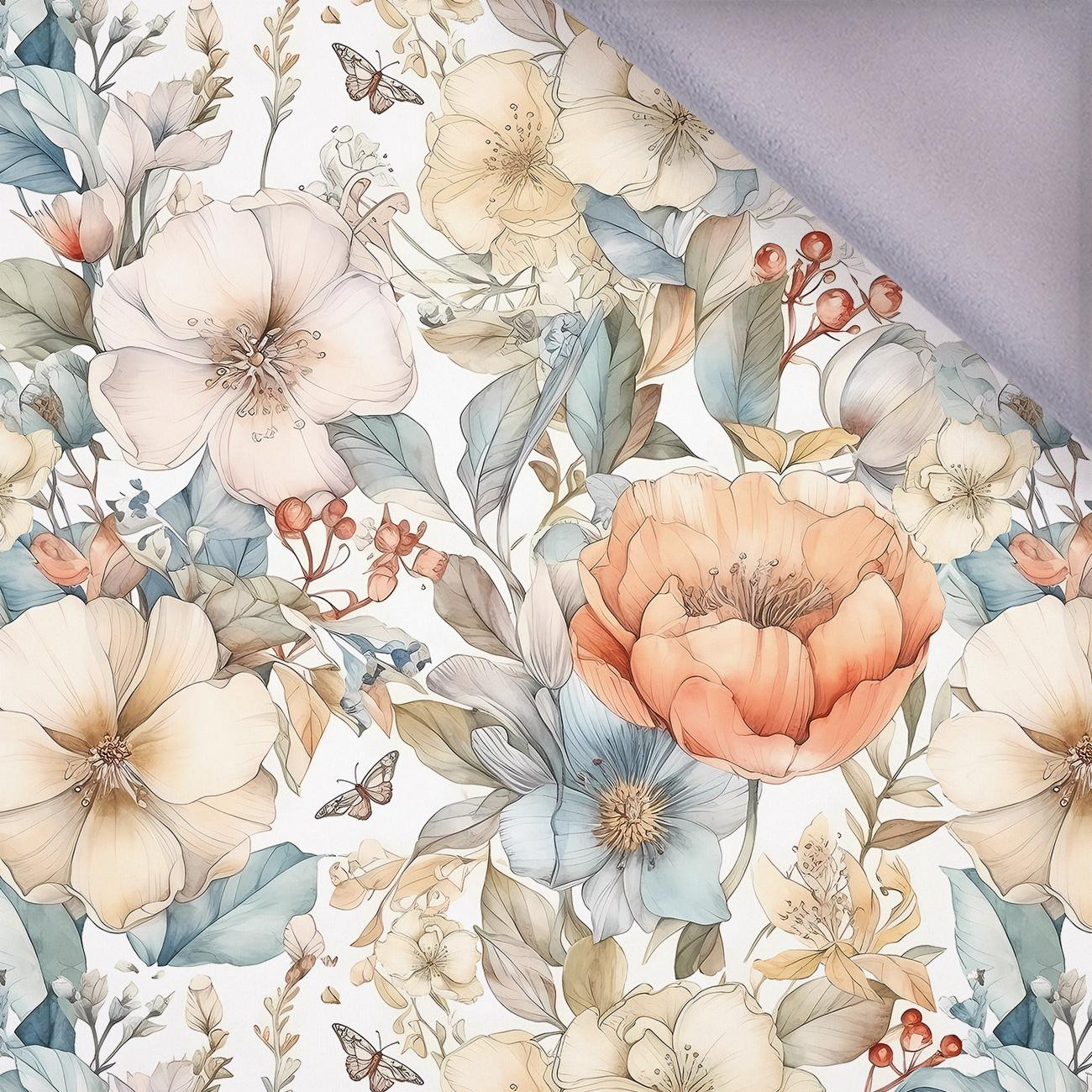 PASTEL FLOWERS WZ.15 - Waterproof woven fabric
