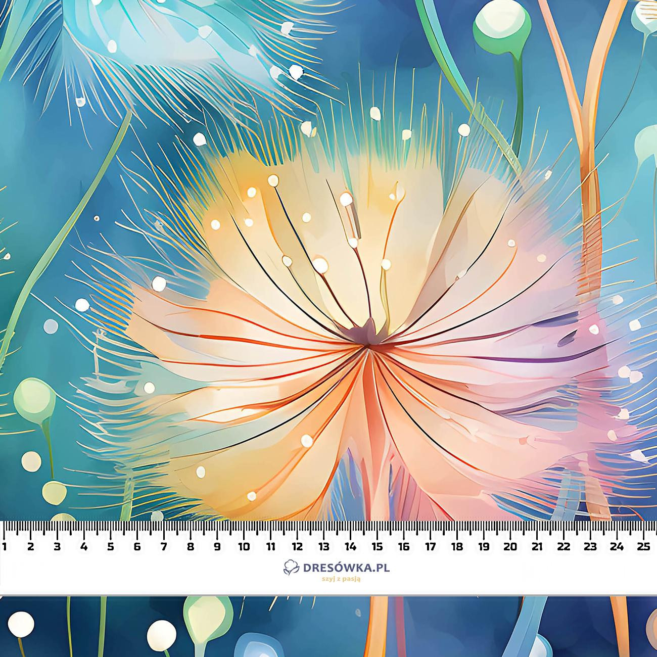60cm PASTEL FLOWERS WZ.10 - Viscose jersey