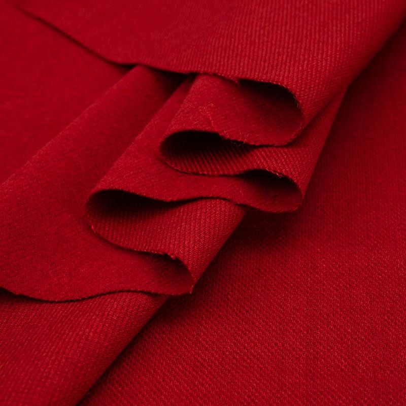 RED - Twill type coat fabric