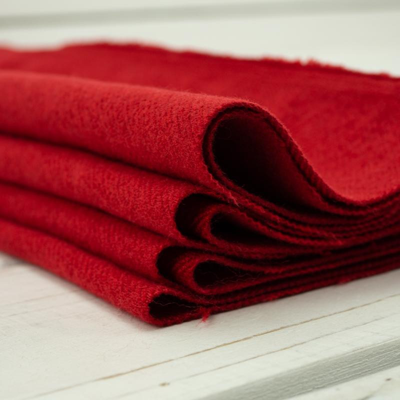 RED - Twill type coat fabric