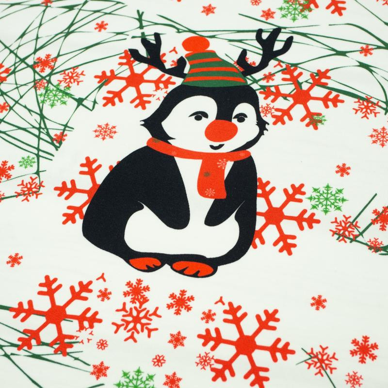 PENGUIN REINDEER 2.0 / green M (50cm x 60cm) - panel single jersey TE210