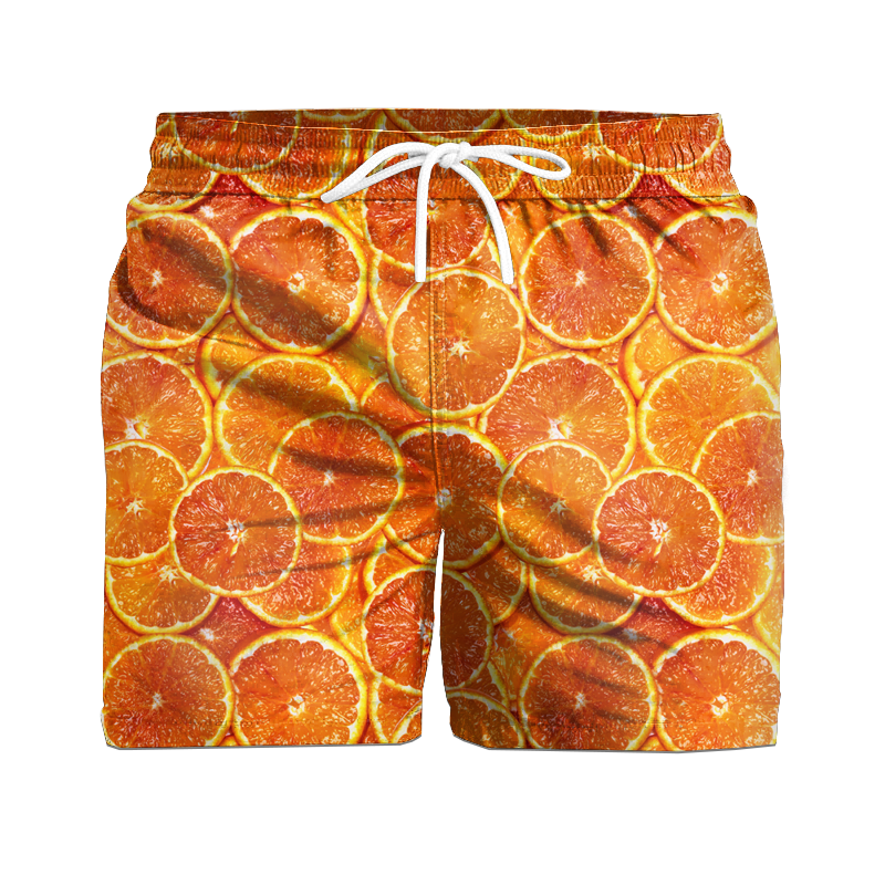 Men's swim trunks - ORANGES - sewing set