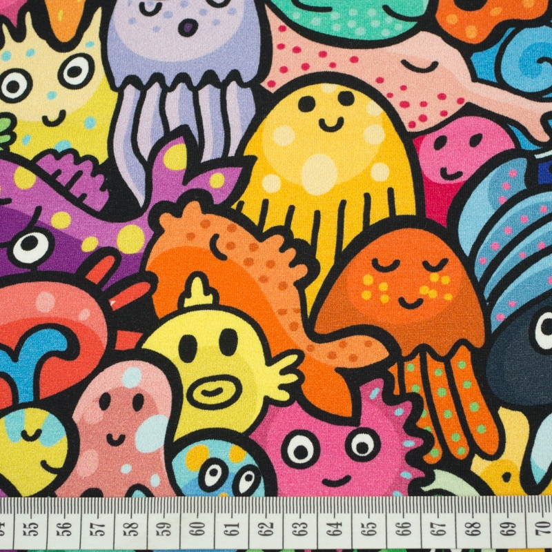 MONSTERS - Viscose jersey WE210