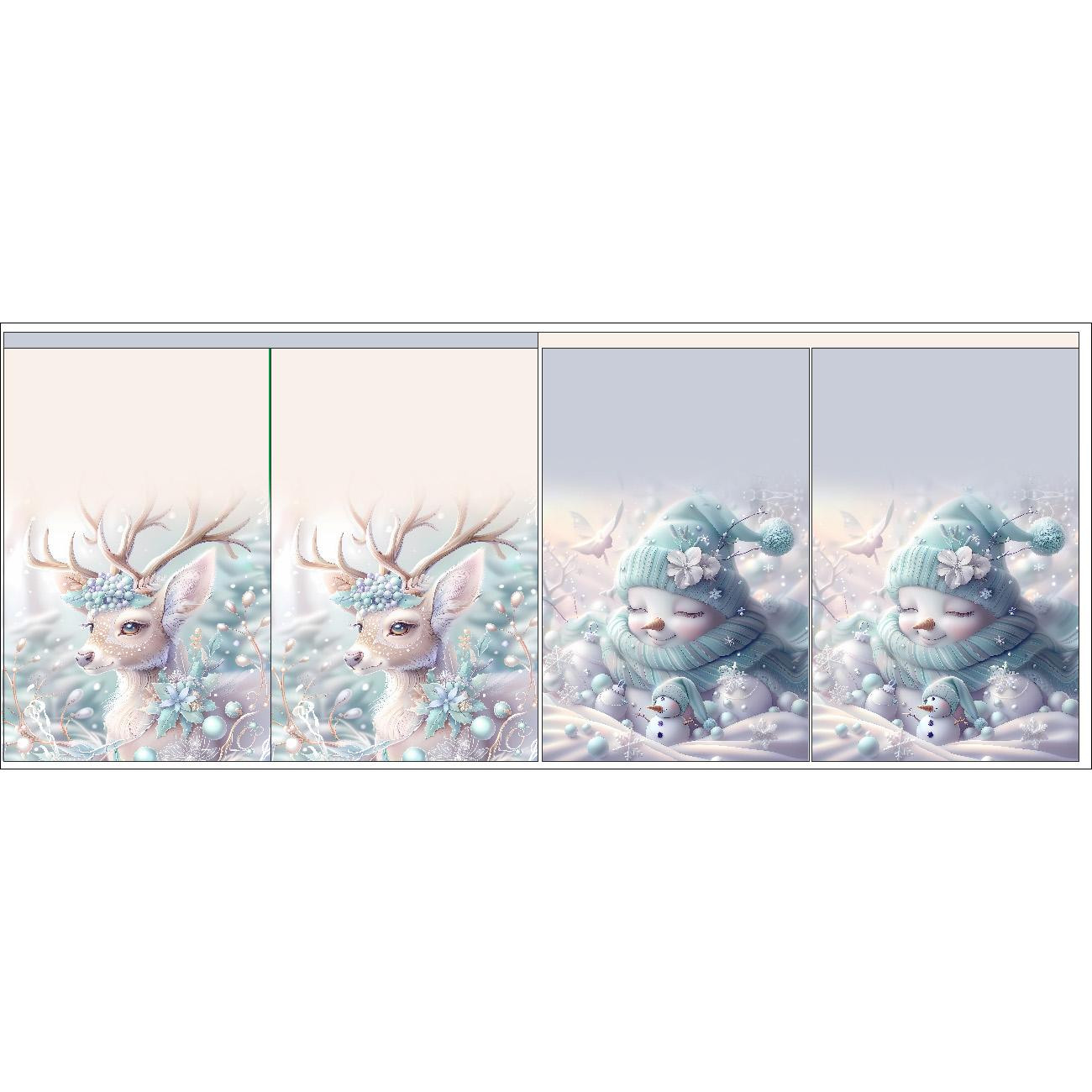 Gift pouches - WINTER 6- sewing set - SMALL