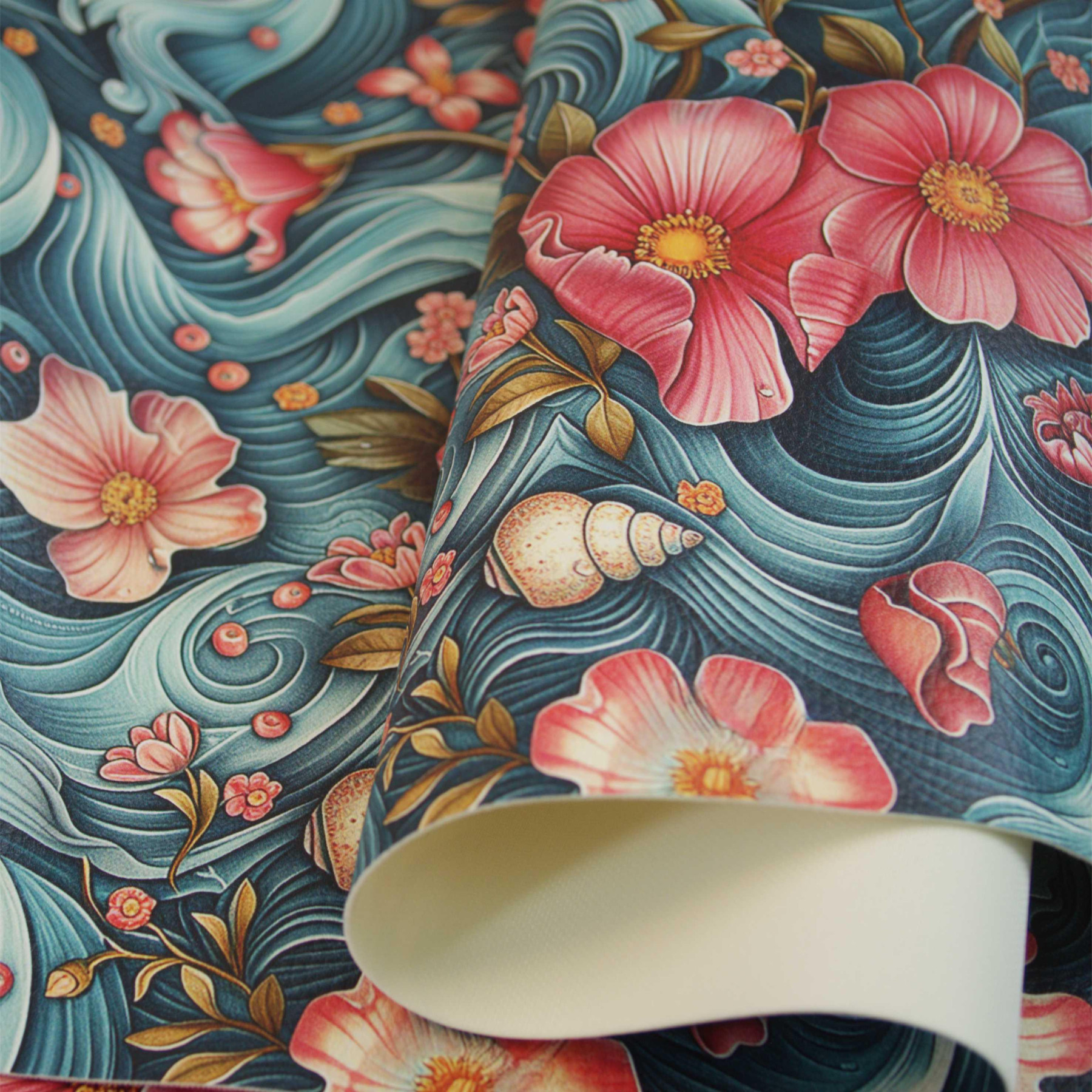SEA WORLD pat. 2 (46 cm x 50 cm) - thick pressed leatherette